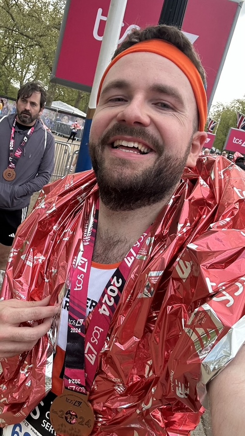 Other image for Oliver’s army cheers him on to London Marathon finish